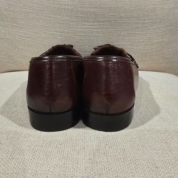 NUNN BUSH Mens Loafers Dress Tassel Brown Flex Leather Sz 9M Preppy Academia - Picture 7 of 10
